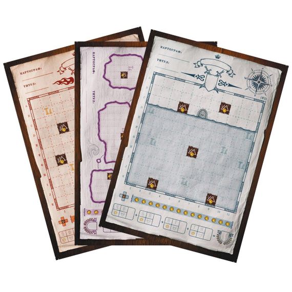 Настільна гра Картографи. Набір мап 1-3 (Неббліс, Аффріл, Підземне місто) | Зображення 1