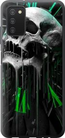 Чехол на Samsung Galaxy A03s A037F Череп-часы "4100u-2381-17620"