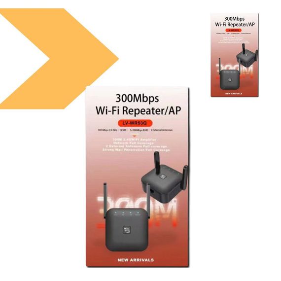 Бездротовий Wi-Fi репітер з покриттям до 300 м² XPRO LV-WR53Q (44984-_393) | Зображення 1