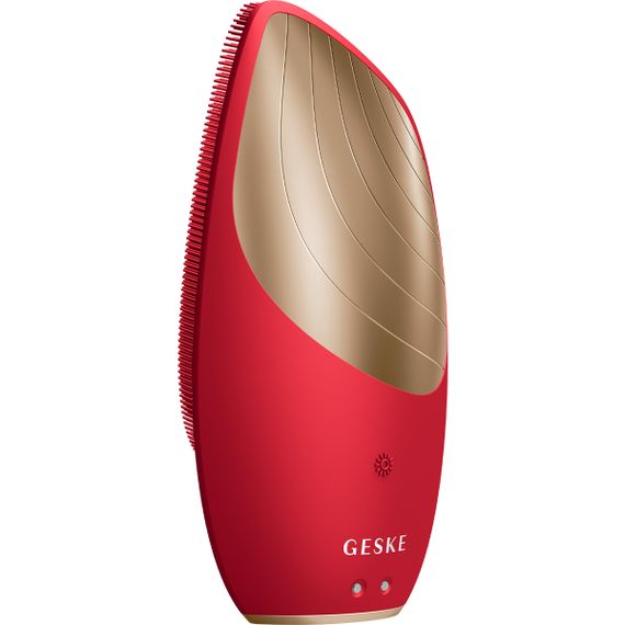 Електронна звукова термо щітка для обличчя GESKE Sonic Thermo Facial Brush 6в1 red | Зображення 7
