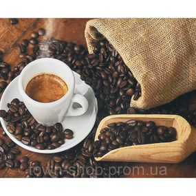 Алмазная мозаика "Кофе в зернах" HEG87046 30х40 см