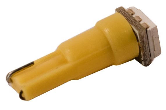 Светодиодная лампа AllLight T 5  1 диод 5050 W2*4.6d12V YELLOW | Зображення 1
