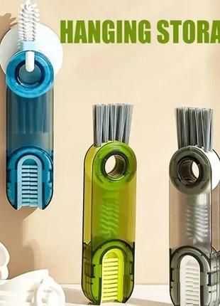 Щітка для чищення пляшок 3 в 1 інструмент для чищення U-подібна BRUSH AND569 | Зображення 2