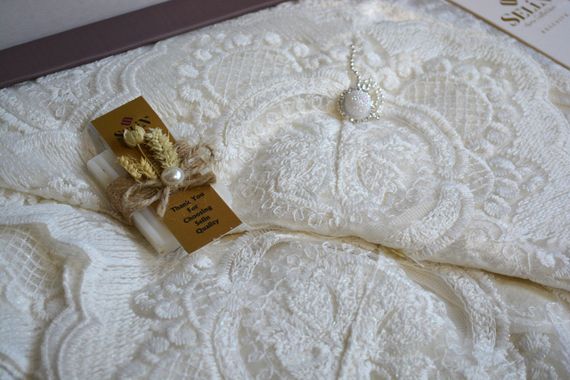 Велюровая скатерть Selin Meltem 160х350 Кремовый | Зображення 4