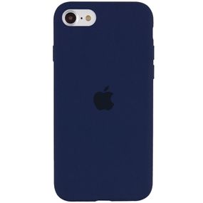 Чехол Silicone Case Full Protective (AA) для Apple iPhone SE (2020) Темно-синий / Midnight blue