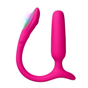 Анальная смарт-вибропробка Lovense Lush Anal, очень мощная, LED-подсветка., Розовый