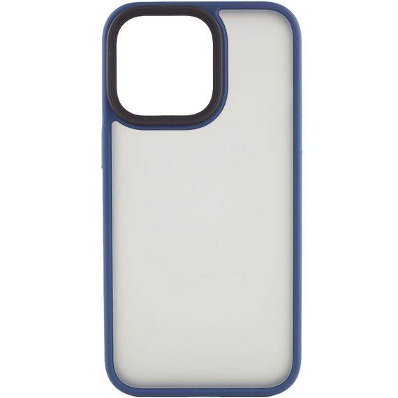 TPU+PC чехол Metal Buttons для Apple iPhone 14 (6.1") Синий