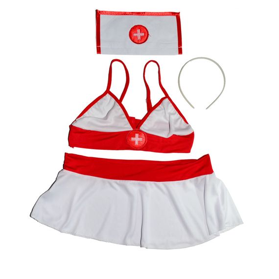 Ігровий костюм Медсестра з панчохами Babydoll 44 M/L 225-1 | Зображення 2