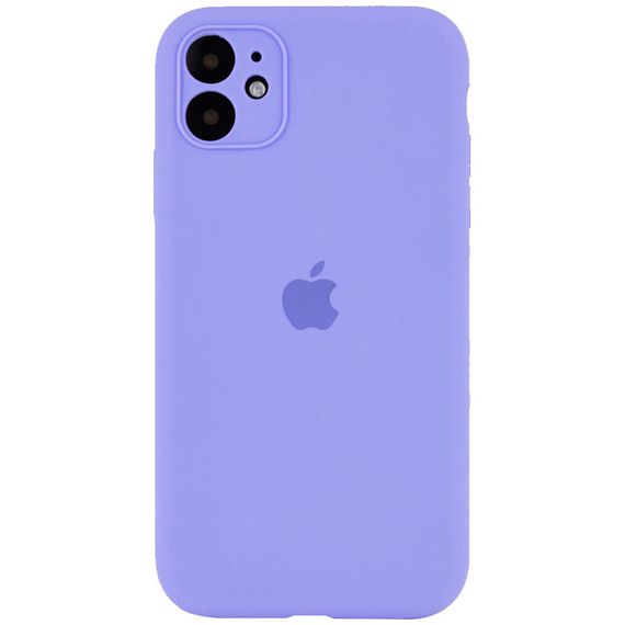 Чехол Silicone Case Full Camera Protective (AA) для Apple iPhone 12 (6.1") Сиреневый / Dasheen