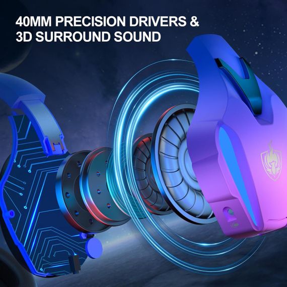 Бездротова ігрова гарнітура PHOINIKAS — для PS4, PS5, PC, Switch (2.4 ГГц, знімний мікрофон) | Зображення 6