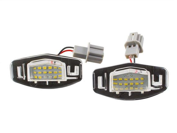 Honda Accord VII Sedan (02-08) светодиодные лампы подсветки номерного знака 2 шт комплект, Хонда Акорд 7 седа