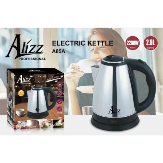 Электрочайник Alizz A85A нержавеющая сталь 2,0 л 2200 Вт | Зображення 1