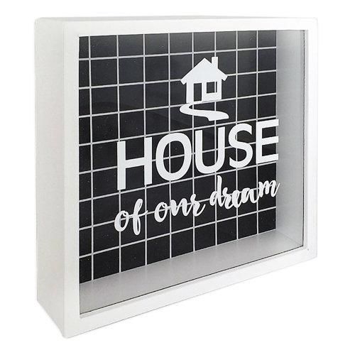 Копилка деревянная для денег House of our dream 22x22x5 см (KOP_18D001)