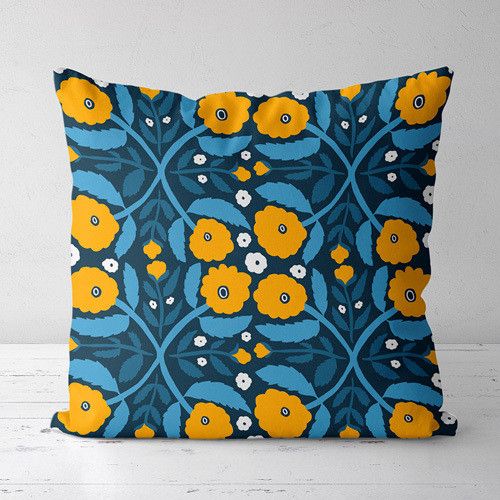 Подушка декоративная Soft Цветы. Акварель 45x45 см (45PST_22U001)
