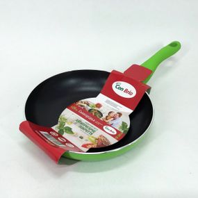 Сковорода Con Brio CB-2014 с антипригарным покрытием Pfluon 20 см. Цвет: зеленый