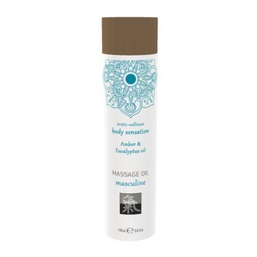 Масажне маслоShiatsu Massage Oil Amber & Eucalyptus oil 100ml Sex Aura