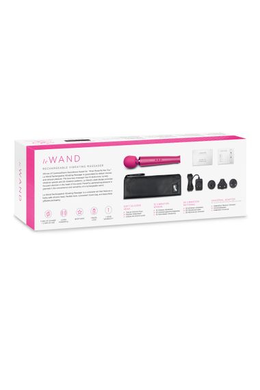 Вібратор мікрофон Le Wand RECHARGEABLE MASSAGER, пурпурний | Зображення 7