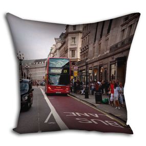 Подушка габардинова з принтом London 30x30 (3P_PW099)