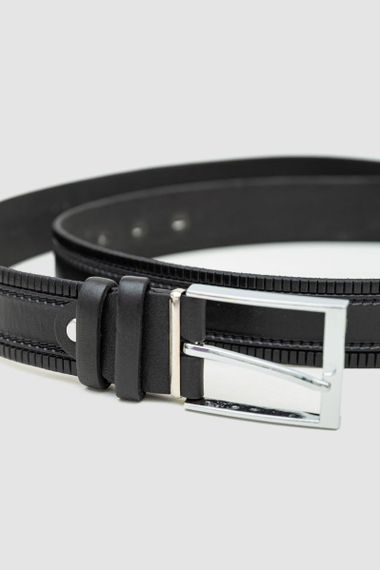 Ремінь чоловічий, колір чорний, 196R35Y1W55-2 | Зображення 3