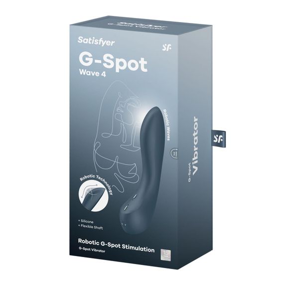 Стимулятор точки G Satisfyer G-Spot Wave 4, ефект пестощів пальчиком, 12 режимів Sex Aura | Зображення 4