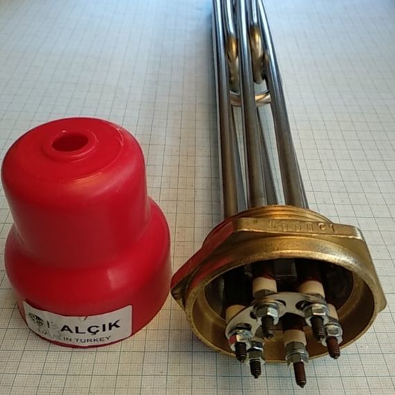 Блок Тенів 15000w з різьбленням 2 "дюйма (Туреччина) для котлів, електричних систем опалення | Зображення 1