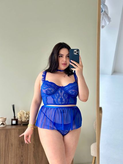 Комплект спідничка,трусики та чокер PLUS SIZE | Зображення 4