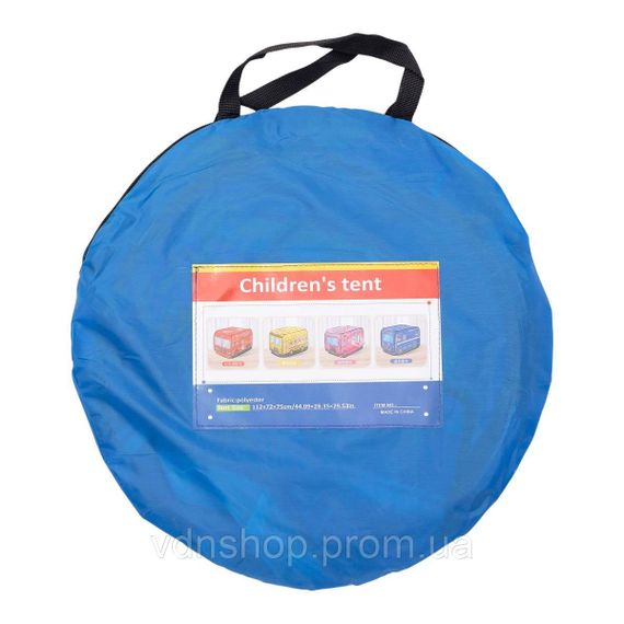 Детская игровая палатка "Полицейская машина" 110×70×66 см палатка для мальчика Синяя HP-S-5NDBL | Зображення 7