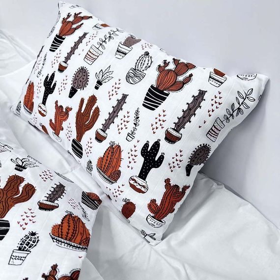 Комплект постільної білизни SoundSleep Cactus муслін підлітковий 145х210 см (94099744) | Зображення 9