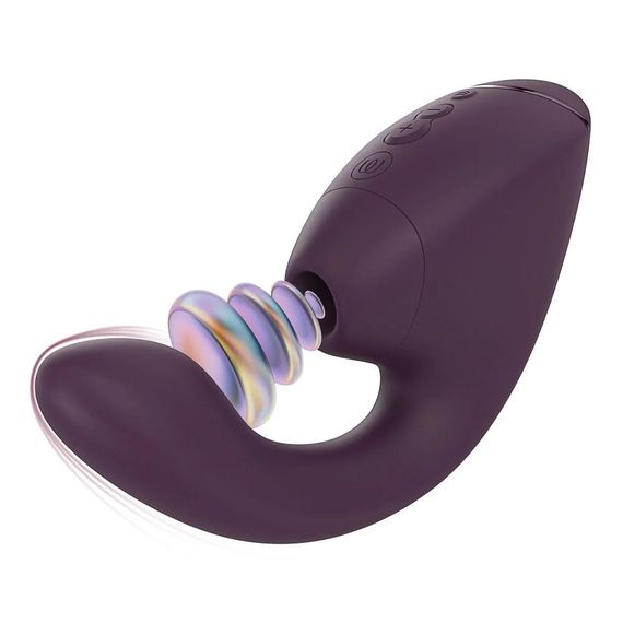 Вибратор-стимулятор вакуумный Womanizer Next Duo Dark Purple для точки G, фиолетовый Sex Aura | Зображення 1