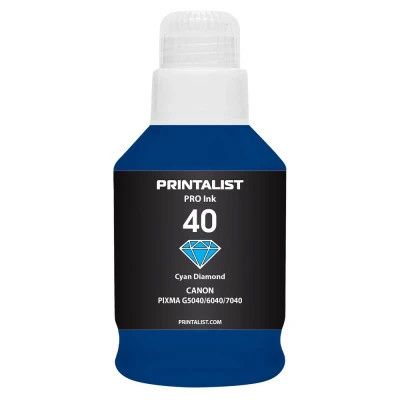 Чернила Printalist Canon GI-40 для G5040/G6040 190г Cyan (PL40C)