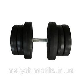 Гантель наборная композитная в пластиковой оболочке Rock Pro-R 21,5 кг NE-PL-R-021