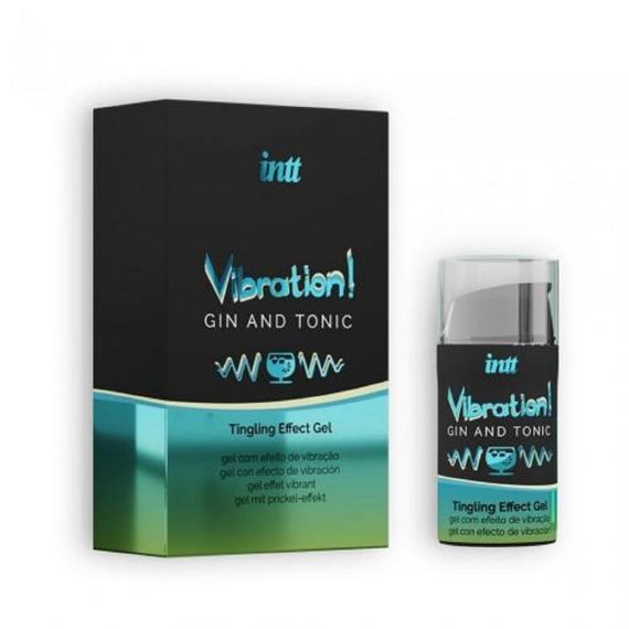 Рідкий вібратор Intt Vibration GinTonic з ароматом джину і тоніка15 ml Sex Aura