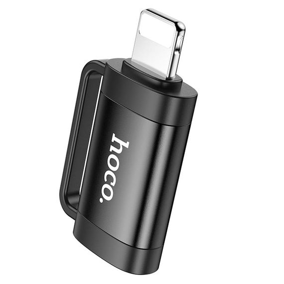 Переходник Hoco UA31B OTG Lightning male to Type-C female Black