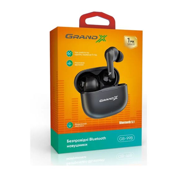 Навушники Grand-X GB-99B Black (GB-99B) | Зображення 6