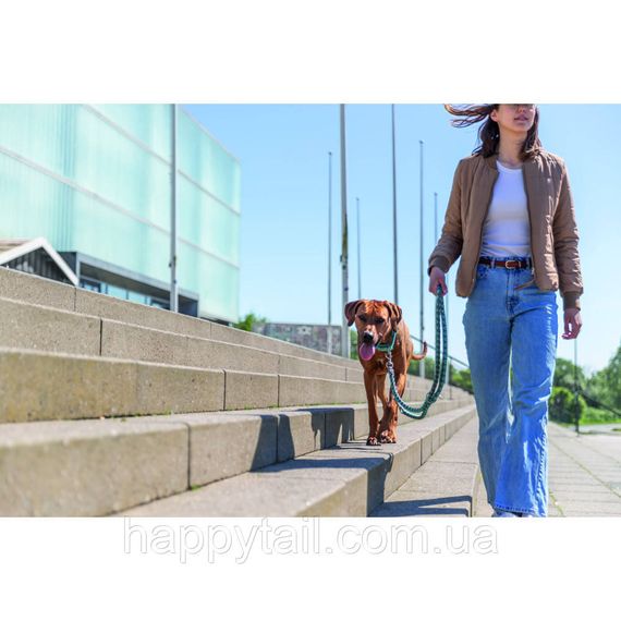 Поводок Trixie Cavo для собак регулируемый L–XL 2 м диаметр 18 мм аква-графит | Зображення 3