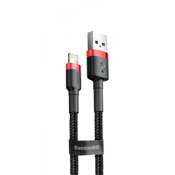 Кабель Baseus Cafule Lightning 2.4A (1m) red/black