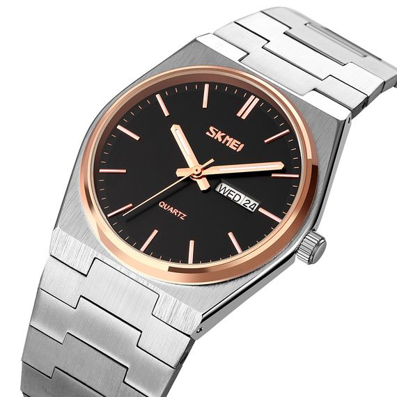Skmei 9288SIRGBK Silver-Rose Gold-Black | Зображення 1