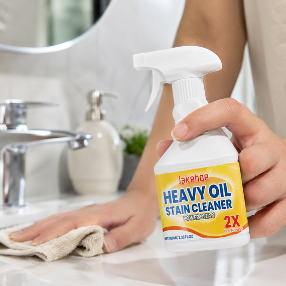 Спрей Антижир 100 мл, Jakehoe Heavy Oil Stain Cleaner, Белый / Очиститель для кухни / Моющее средство для уборки жира и нагара | Зображення 4