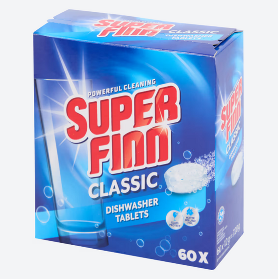 Таблетки для посудомийної машини Superfinn Classic 60 шт