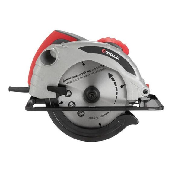 Пила дискова 1300 Вт, диск 185 мм INTERTOOL DT-0613 | Зображення 1