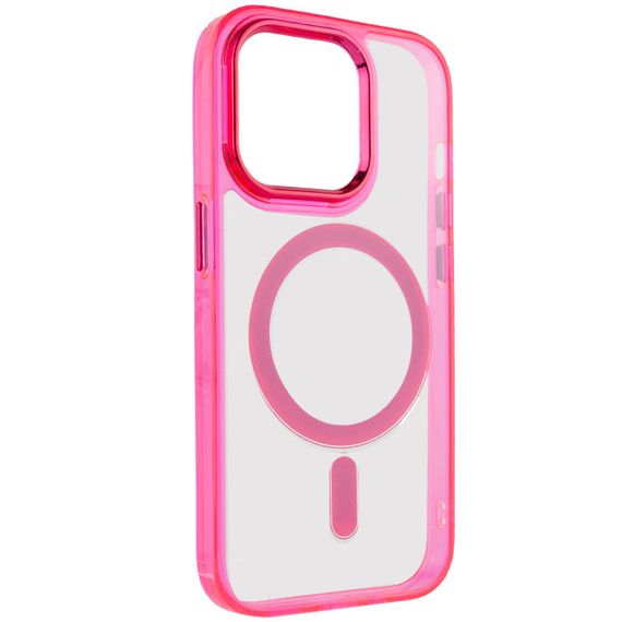 Чехол TPU Iris with MagSafe для Apple iPhone 14 Pro (6.1") Малиновый | Зображення 1