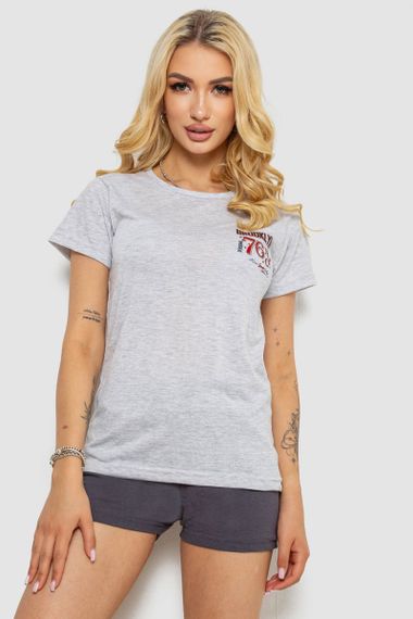 Пижама женская  -уценка, цвет серый, 243R50613-U-1