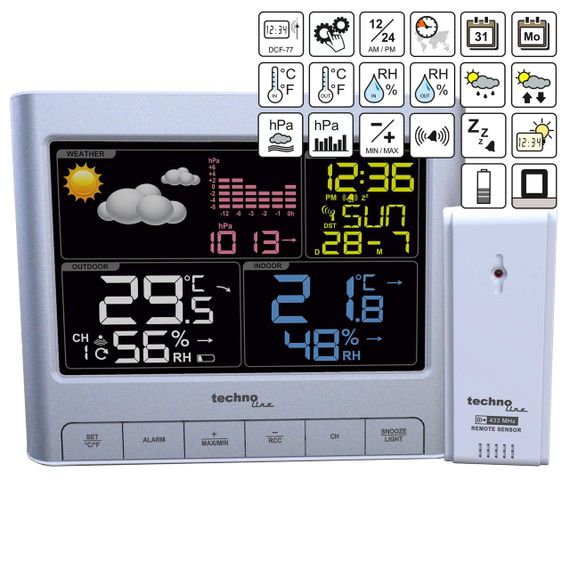 Метеостанція Technoline WS6449 Silver (WS6449) | Зображення 3