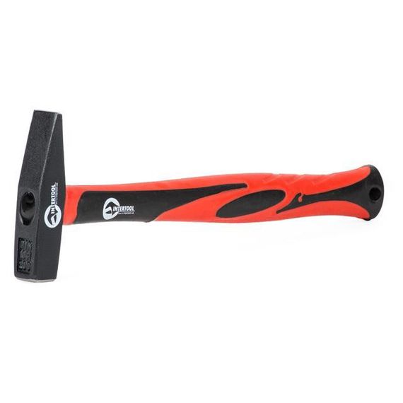 Молоток 200 г ручка з фібергласу INTERTOOL HT-02021 | Зображення 5