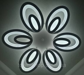 Люстра потолочная LED с пультом A2309/6-wh Белый 9х62х62 см.