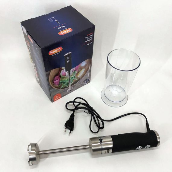 Блендер занурювальний MAGIO MG-647, потужний блендер, портативний блендер, блендер для дому, блендер для кухні | Зображення 5