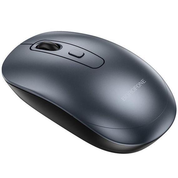 Миша бездротова Borofone BG13 Winner 2.4G Black / Metal gray