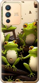 Чехол на Vivo V23 Жабки "5656u-2642-17620"