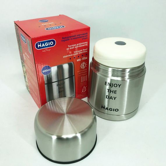 Ланч бокс для детей Magio MG-1034 600 мл, Термос для горячих блюд, Двойной термос JY-923 для еды | Зображення 8