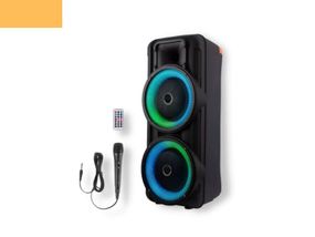 Портативная колонка бумбокс XPRO RX-8251 чемодан  30Вт, USB, SD, FM радио, Bluetooth, 1 микрофон, ДУ (MER-15667)